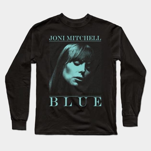 Joni Blue Long Sleeve T-Shirt by Princess Bones Artwork